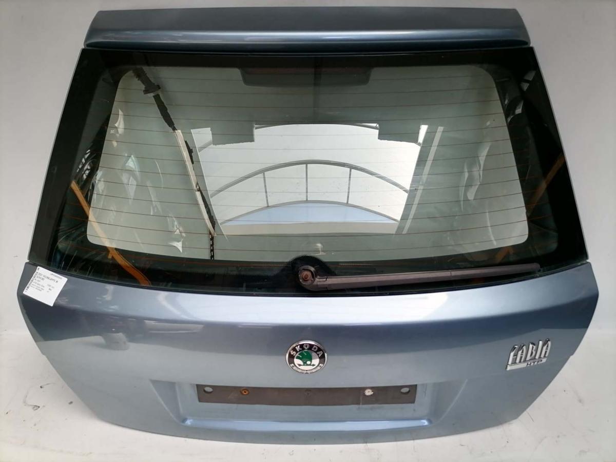 Skoda Fabia 1 original Heckklappe mit Heckscheibe LF5X Satin Grey Met Fließheck Bj.2007